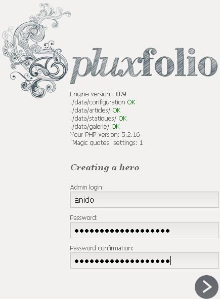 PluxFolio Installation